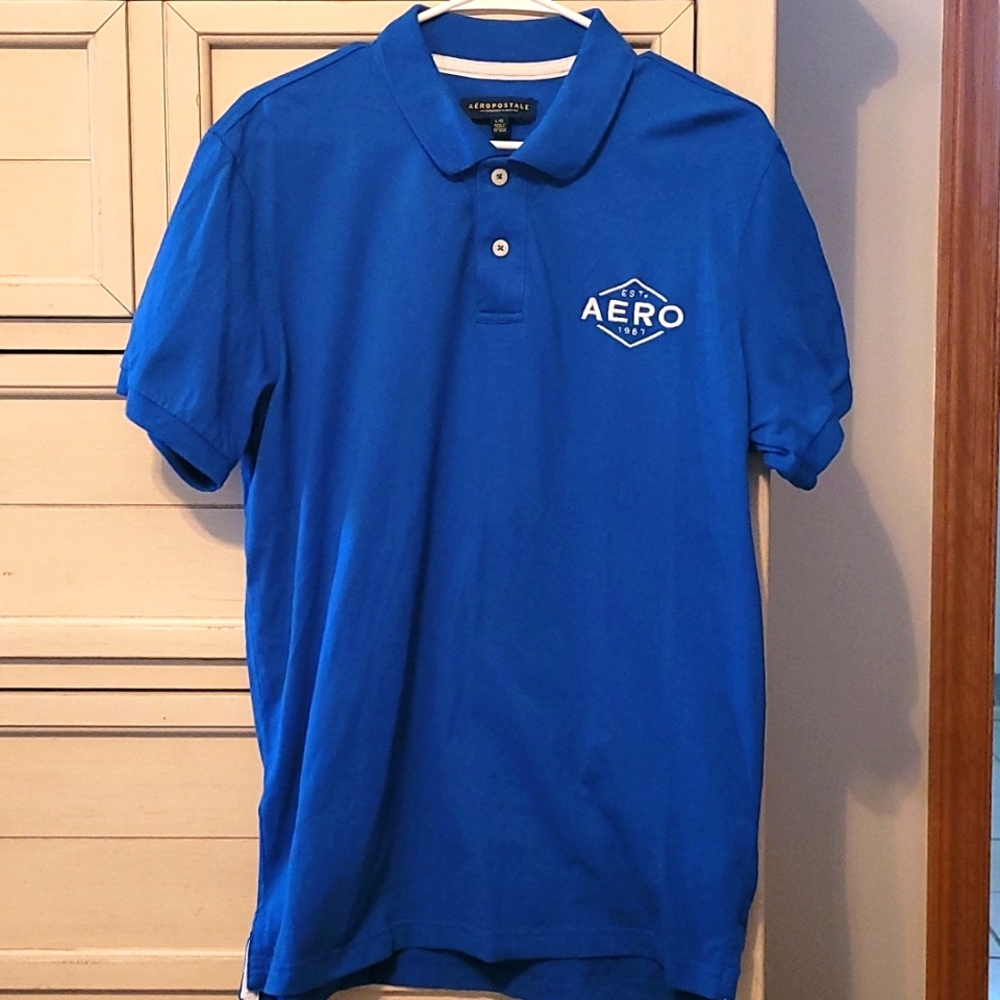 Aeropostale Large Blue Polo